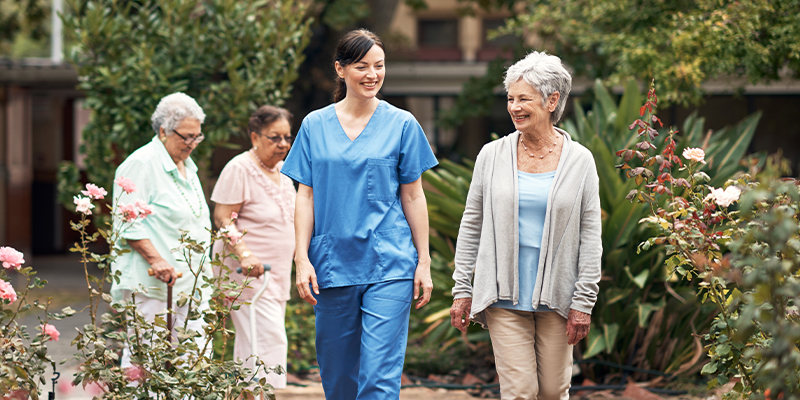 a group of people standing in front of a crowd