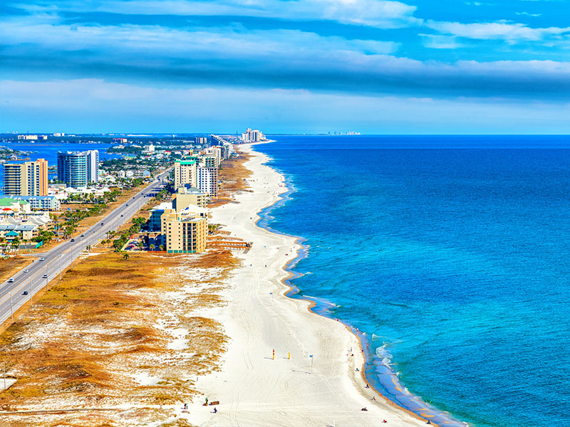 a blue pool of water